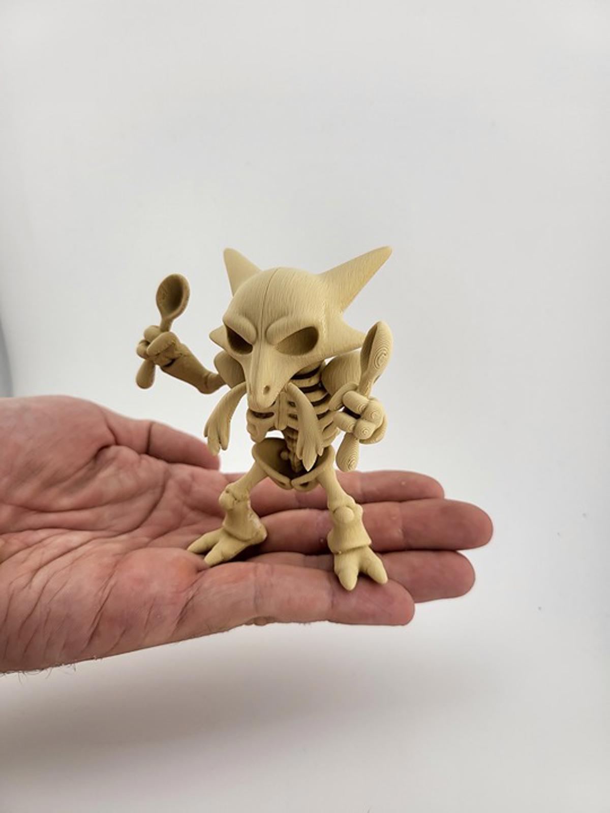 Psychic Alakazam Skeleton - Spoon-Bending Pokémon Horror Figure