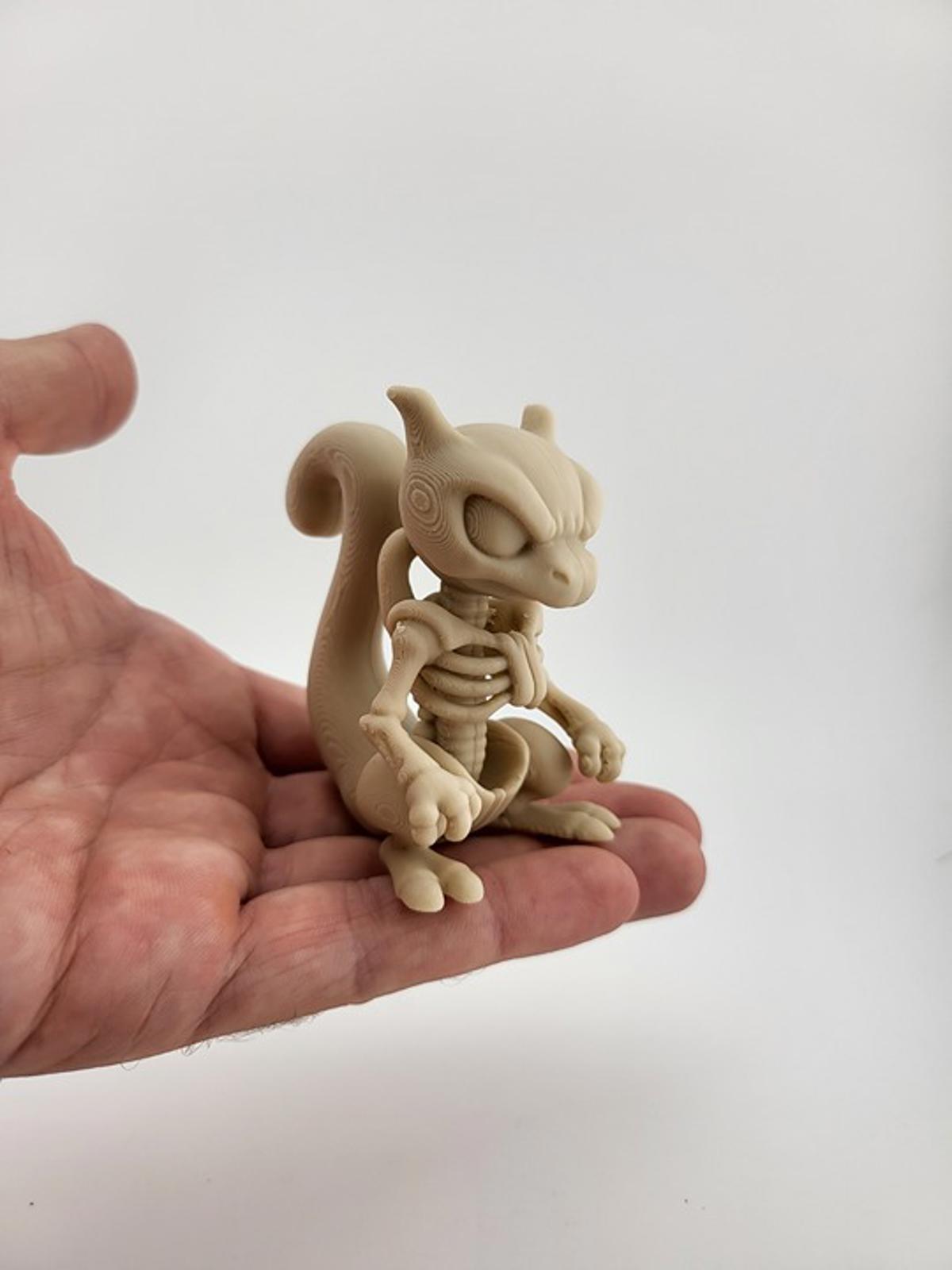 Legendary Mewtwo Skeleton Figure - Psychic Pokémon Halloween Horror