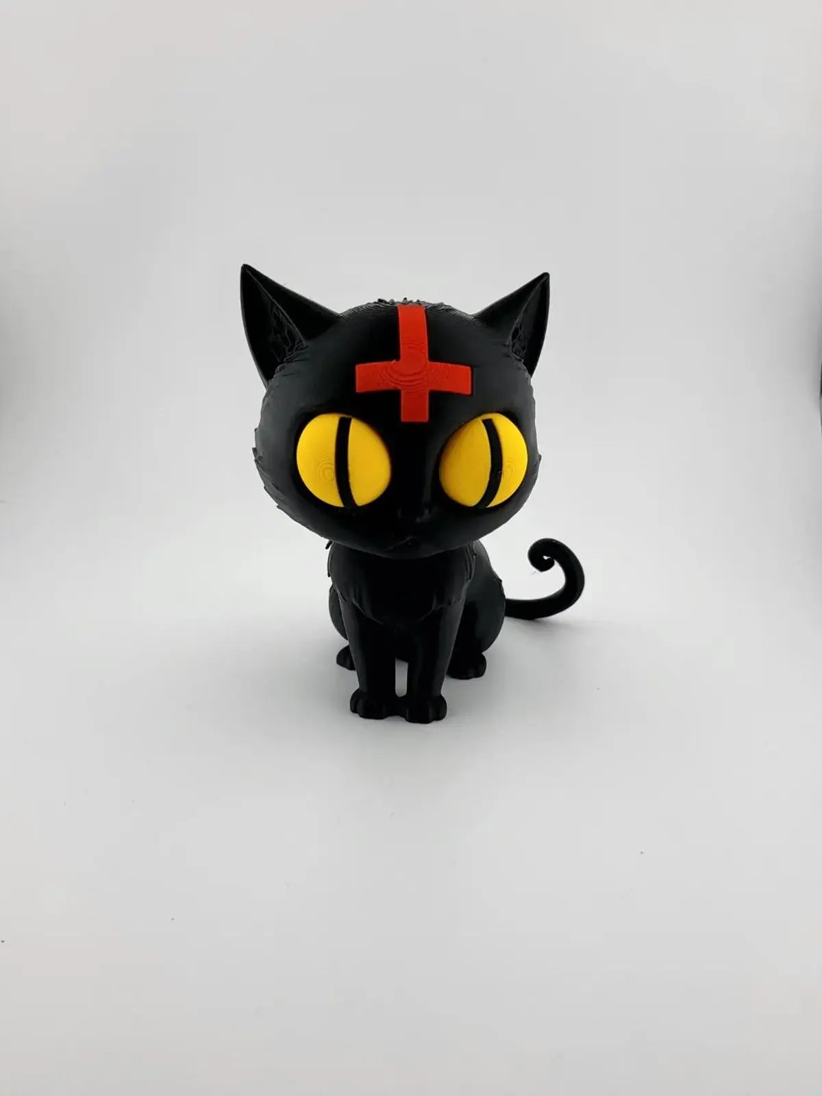 Demonic Cat Totem Figure - Cute & Cursed Halloween Horror Decor My Store
