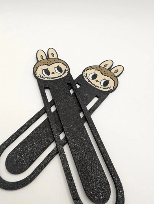 LABUBU Bookmarks - Set of 2 Cute Collectible Page Holders 3D Printed POP MART