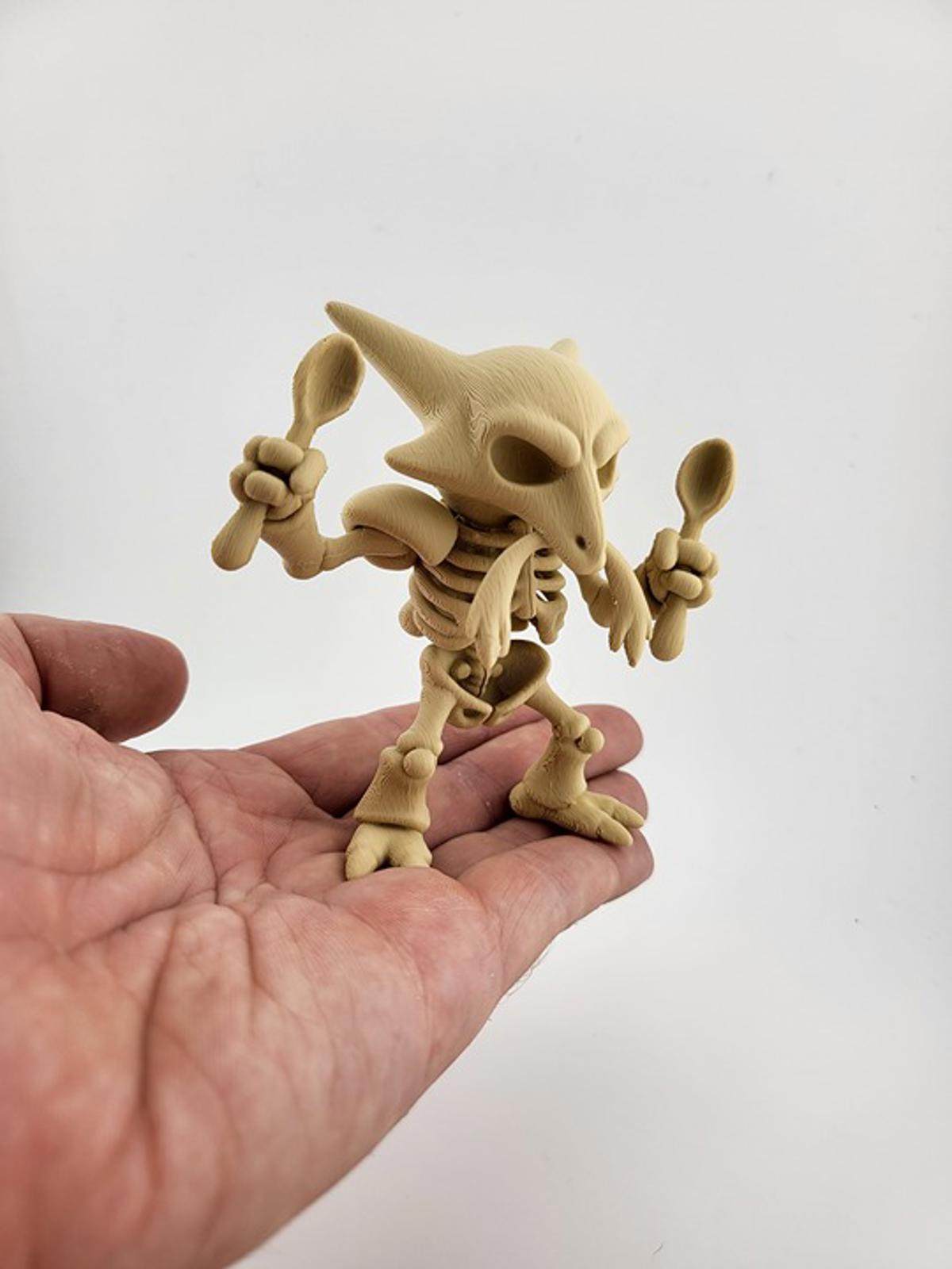 Psychic Alakazam Skeleton - Spoon-Bending Pokémon Horror Figure