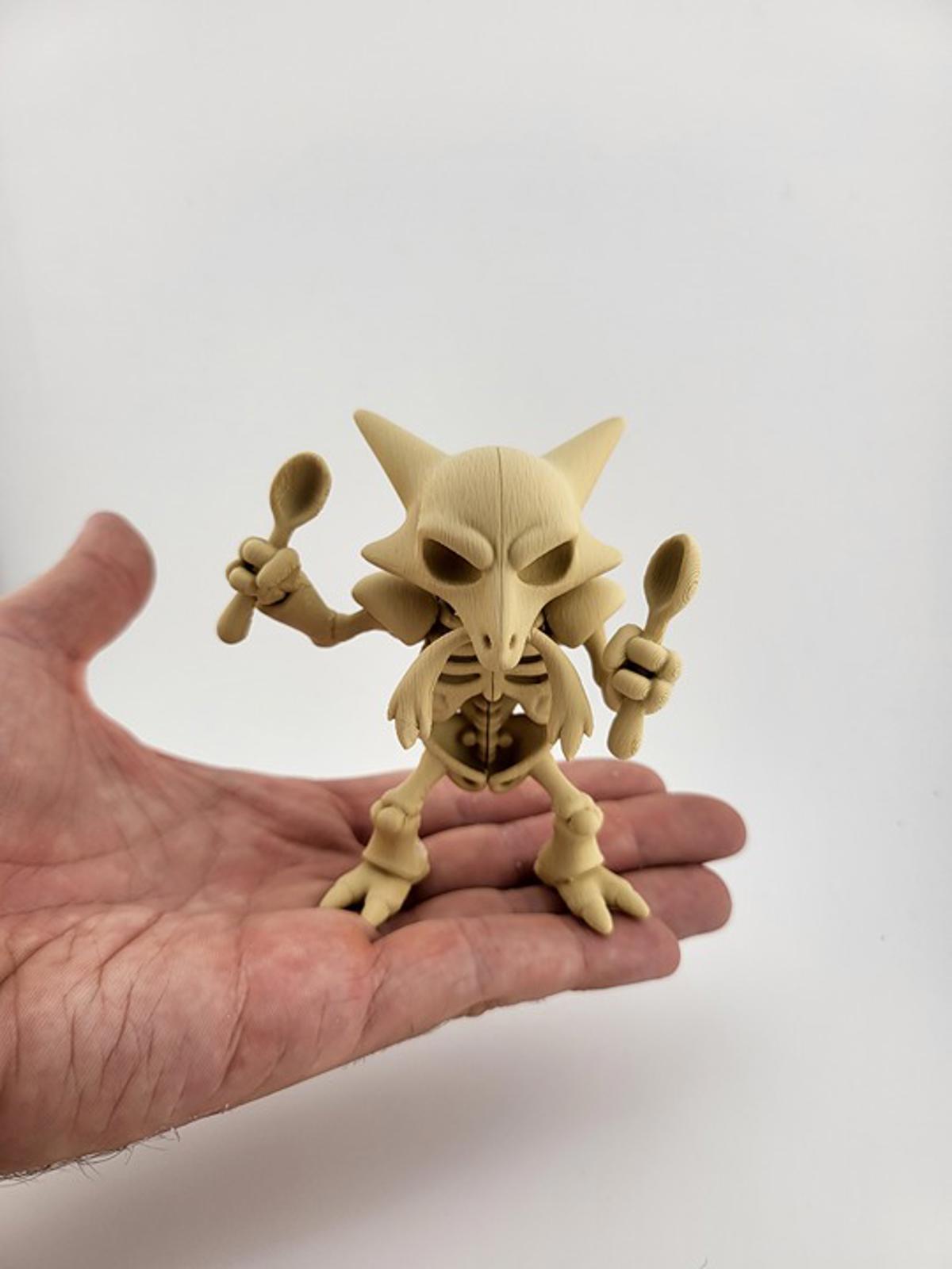 Psychic Alakazam Skeleton - Spoon-Bending Pokémon Horror Figure