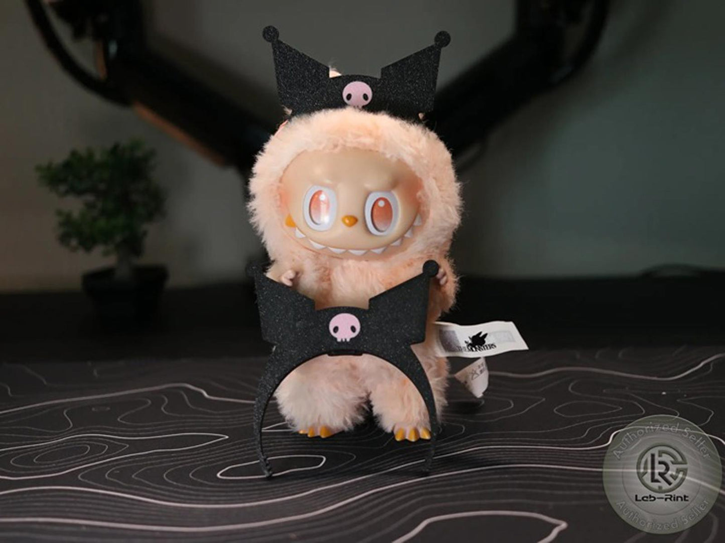 LABUBU Kuromi Headband – 3D Printed Doll Accessory with Tag Loop Feature