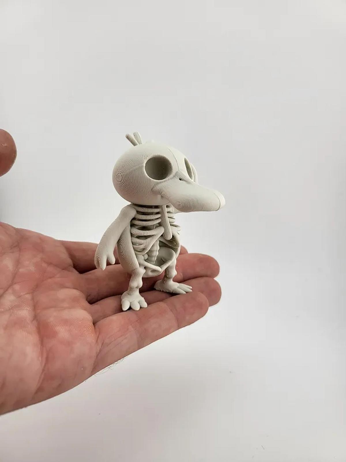 Psyduck Fossil Skeleton Figure - Spooky Cute Pokémon Halloween Decor