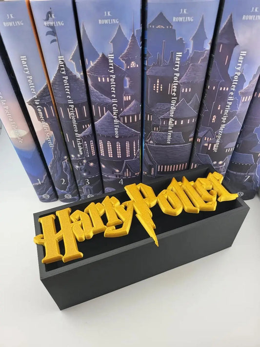 Harry Potter Logo Book Nook - Magical Bookshelf Insert Decor My Store