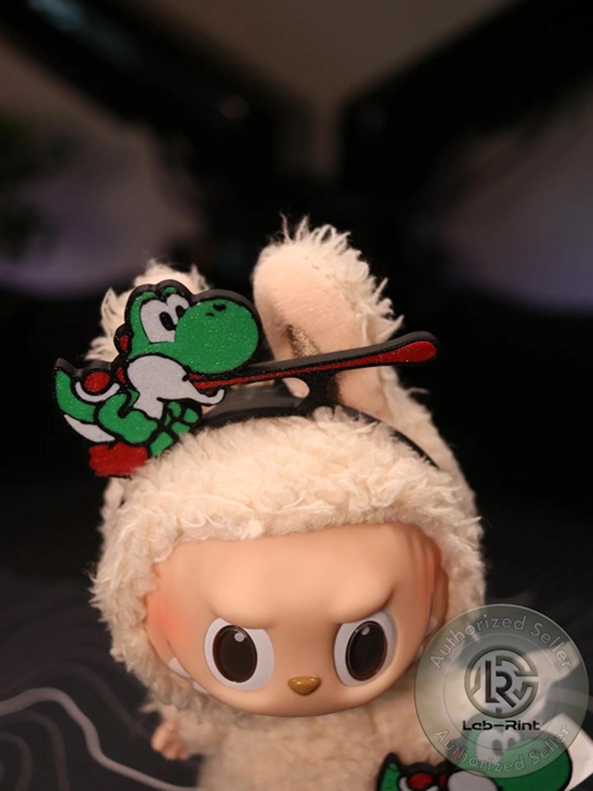Labubu Yoshi Cosplay Headband – Mario-Inspired 3D Printed Accessory