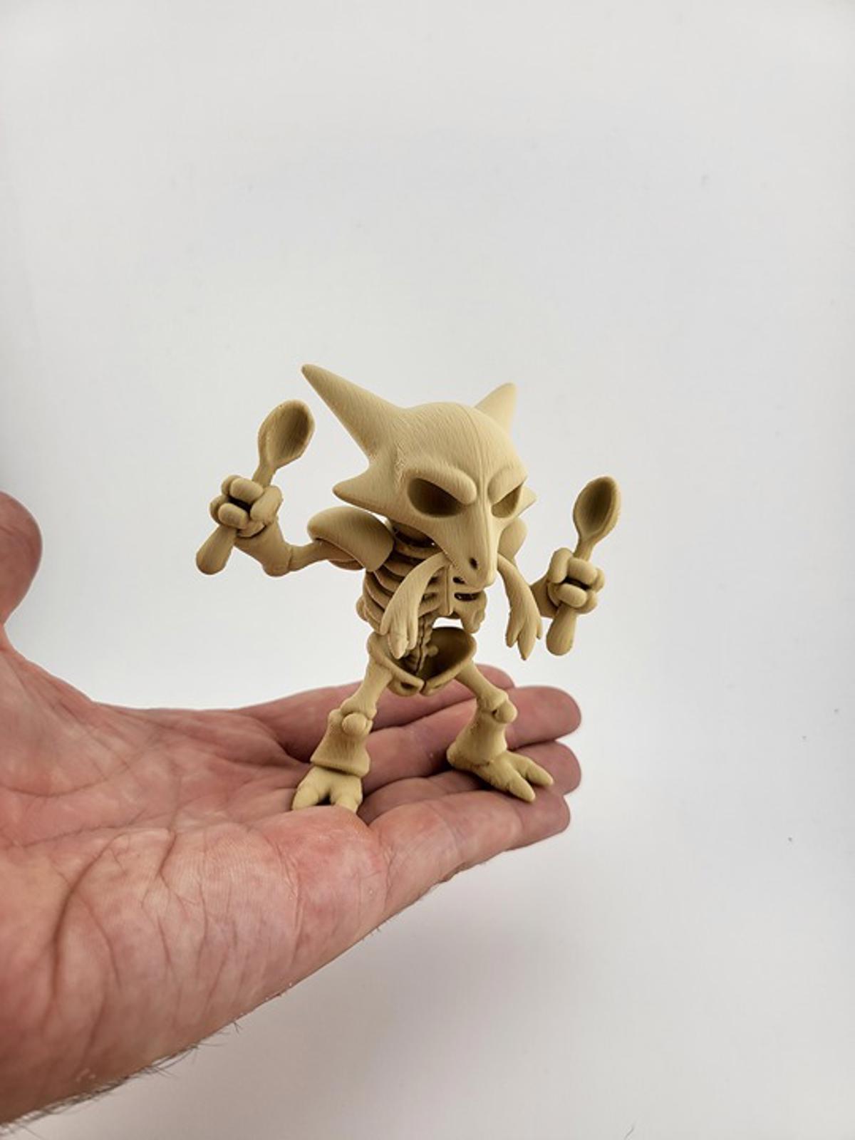 Psychic Alakazam Skeleton - Spoon-Bending Pokémon Horror Figure