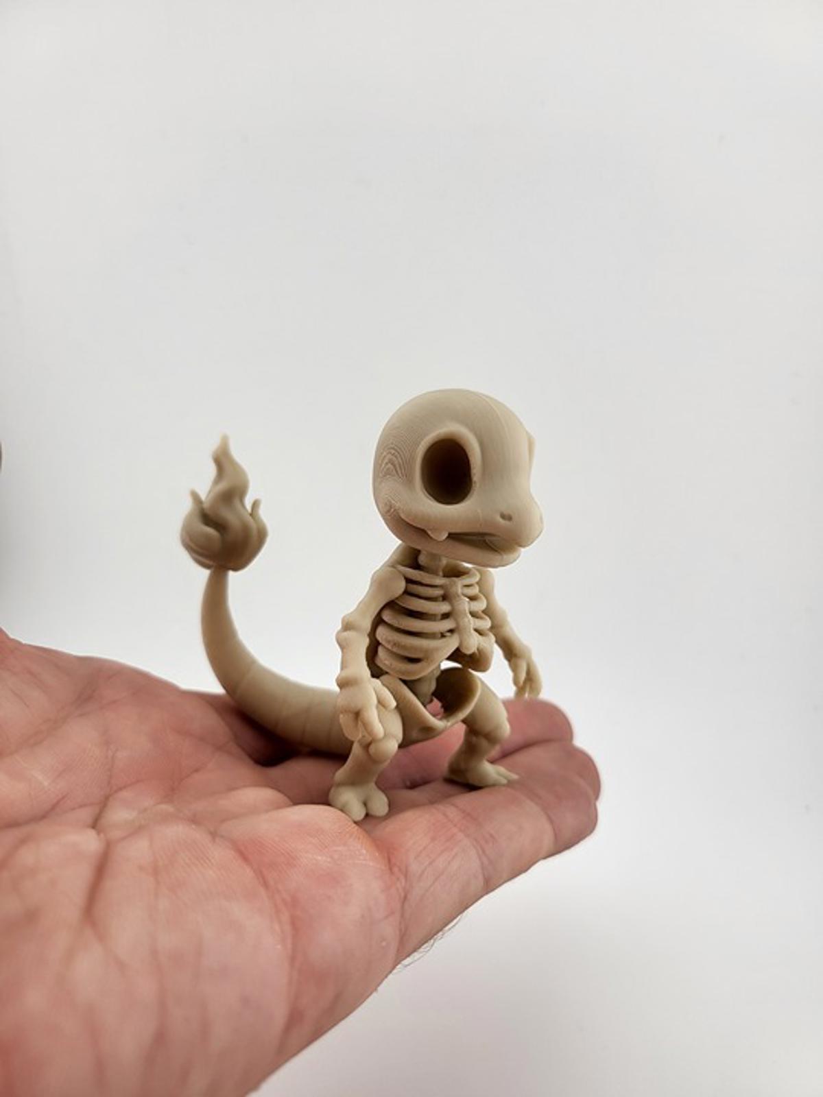 Charmander Skeleton Figure - Spooky Pokémon Halloween Horror