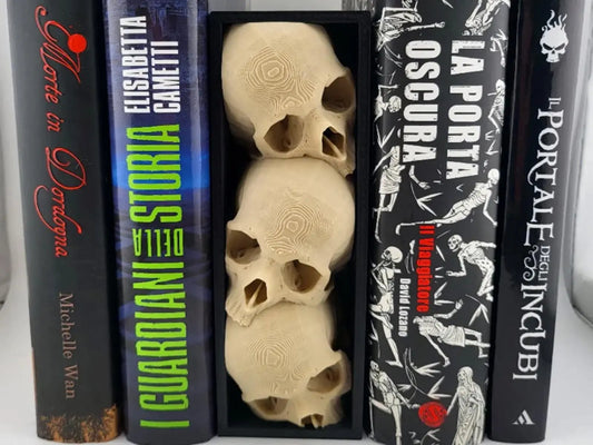 Spooky Skull Bookend Set | Unique 3D Printed Bookends & Shelf Decor My Store