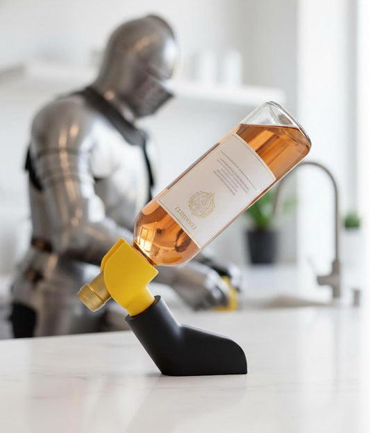 The Brick Wine Holder - Playful Balancing Bottle Stand 