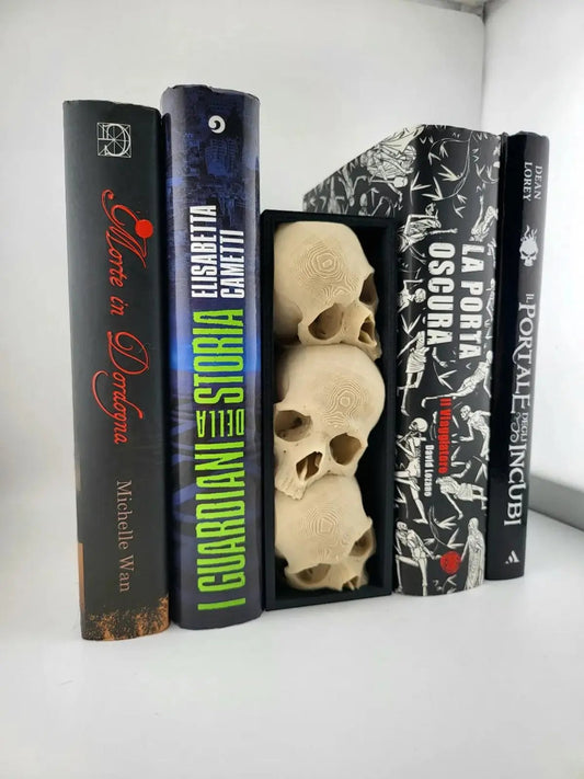 Spooky Skull Bookend Set | Unique 3D Printed Bookends & Shelf Decor My Store