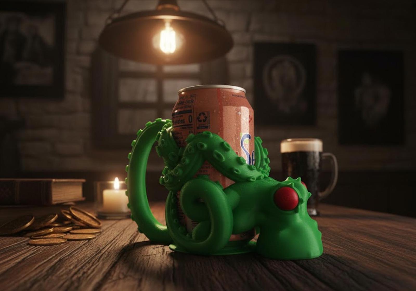 Kraken Tentacle Can Holder - Octopus Drink Cooler 