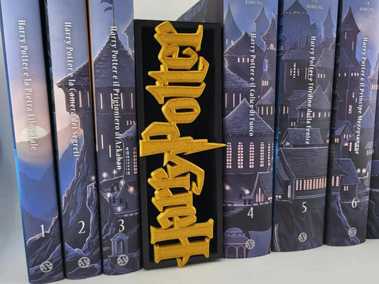 Harry Potter Logo Book Nook - Magical Bookshelf Insert Decor My Store