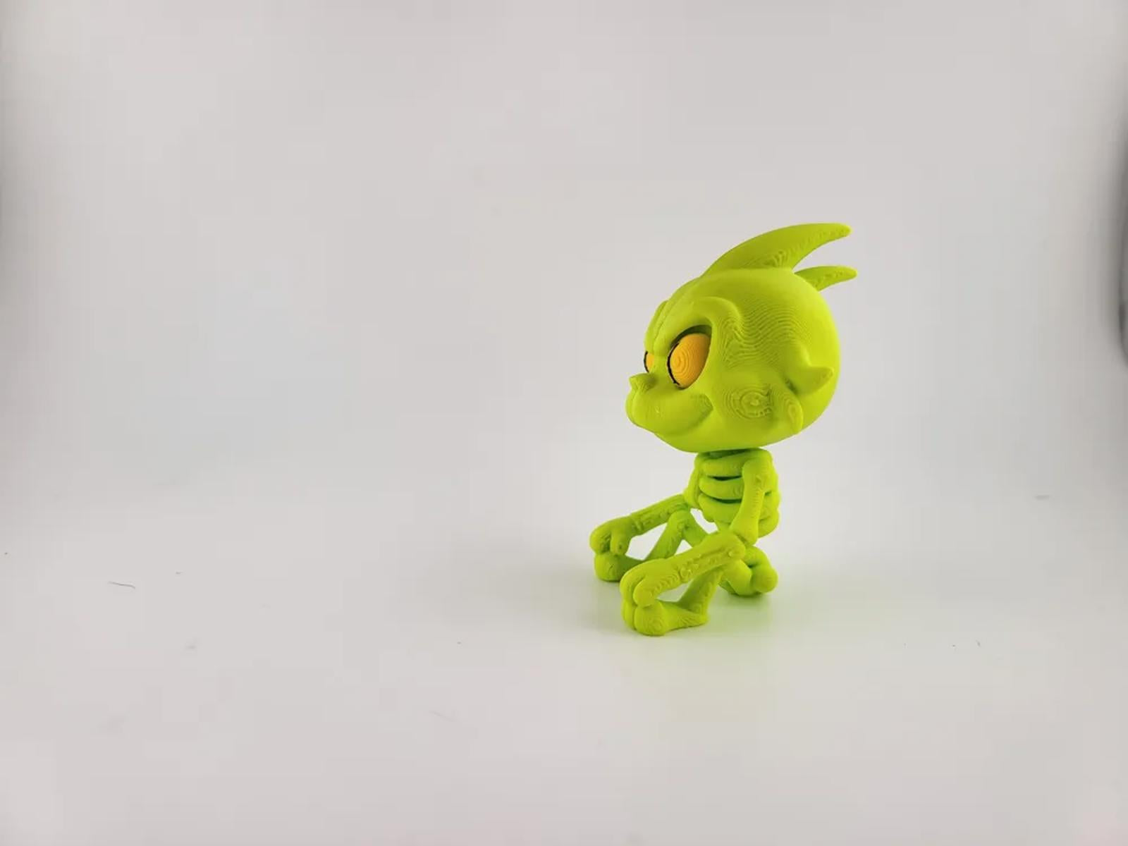 Grinchy Skeleton Creature - Funny Christmas Decor & Gift 