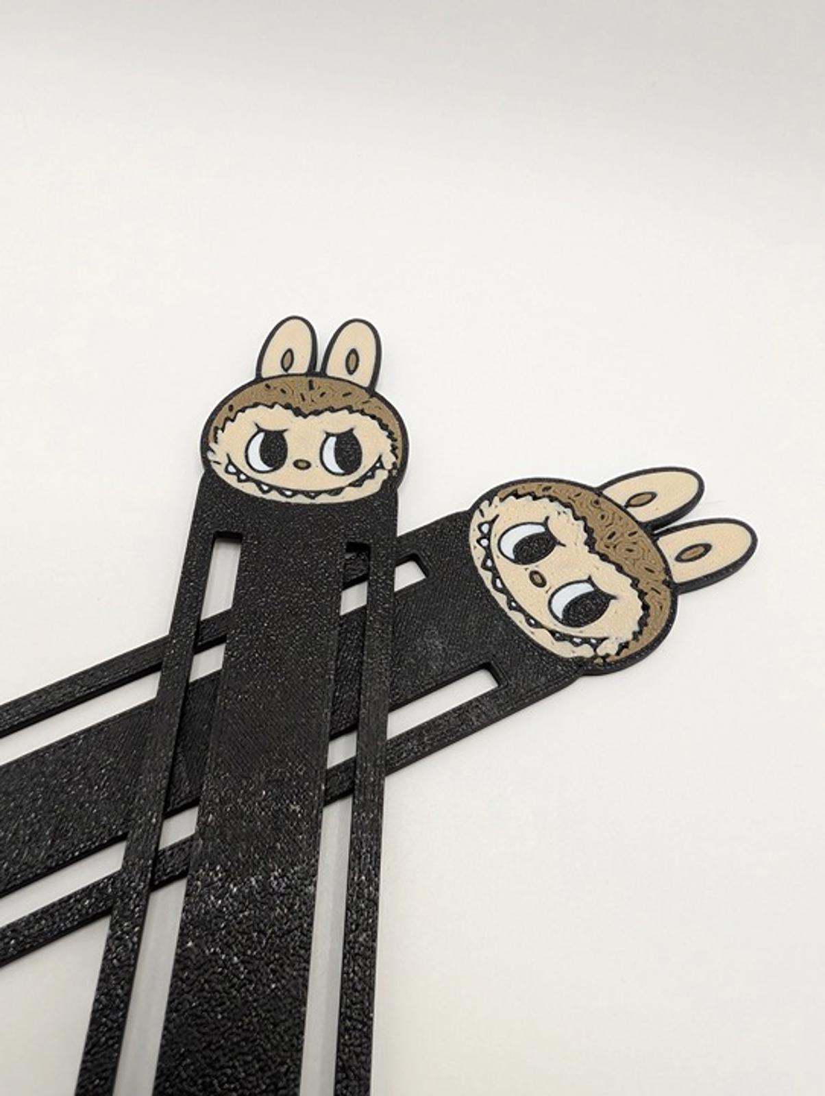LABUBU Bookmarks - Set of 2 Cute Collectible Page Holders 3D Printed