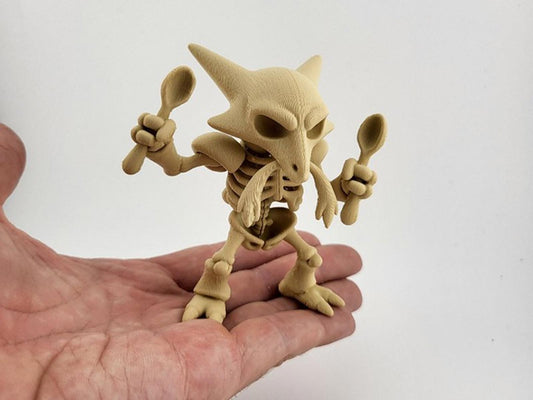 Psychic Alakazam Skeleton - Spoon-Bending Pokémon Horror Figure