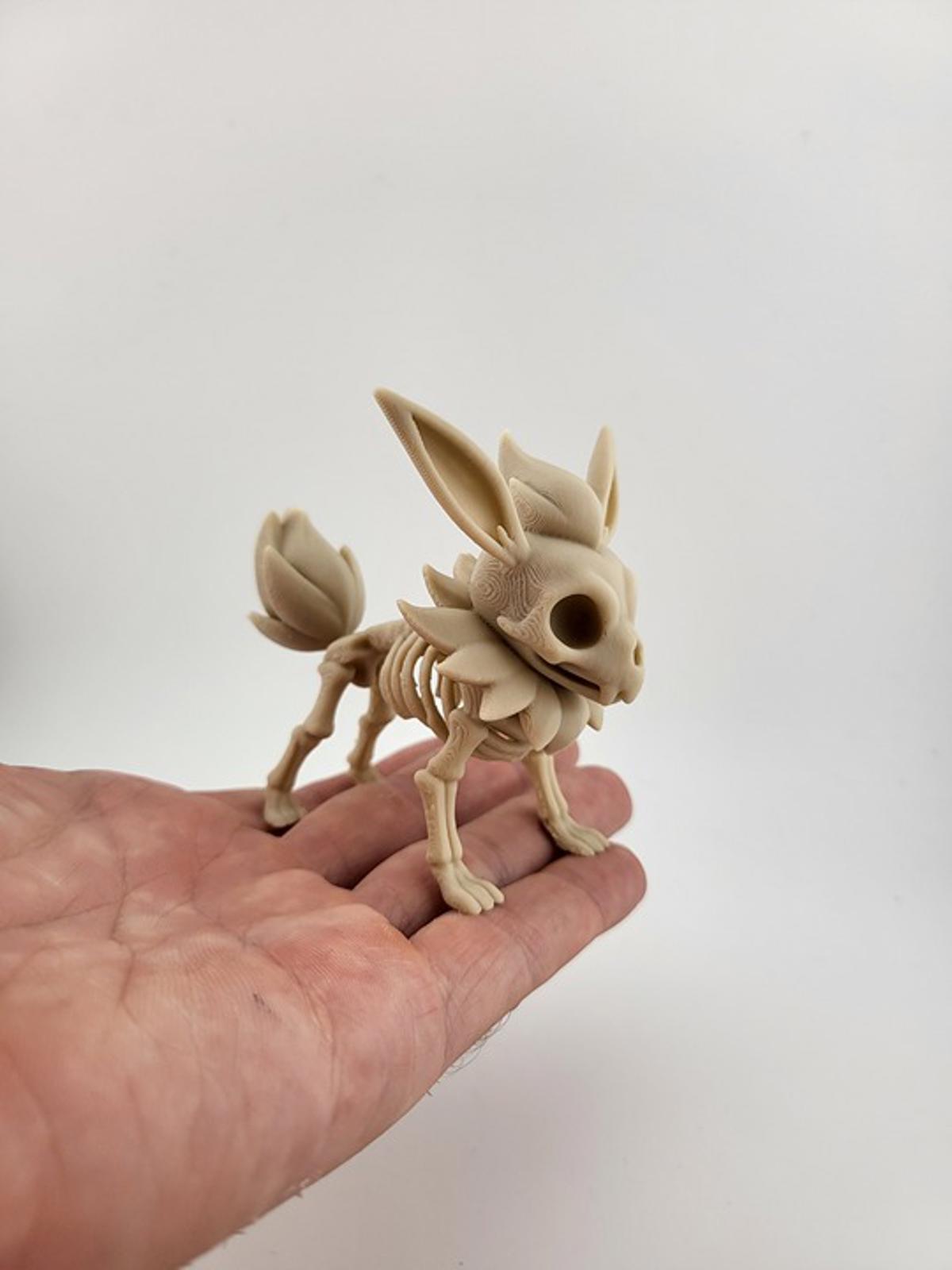 Flareon Ember Skeleton Figure - Spooky Pokémon Halloween Horror