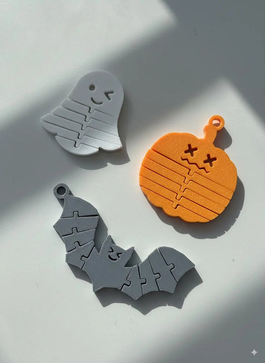 SpookyFlex Trio | Halloween Flexi Keychains Bundle - 3 in 1 PrecursorPrints