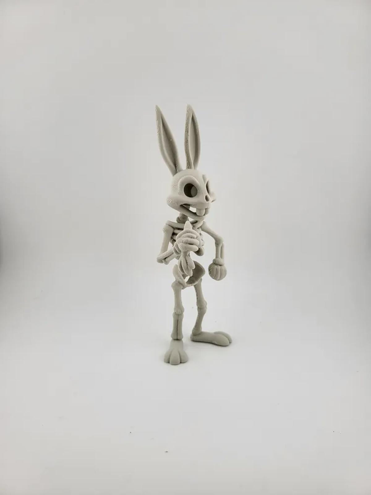 Bugs Bunny Skeleton Figure - Spooky Cartoon Horror
