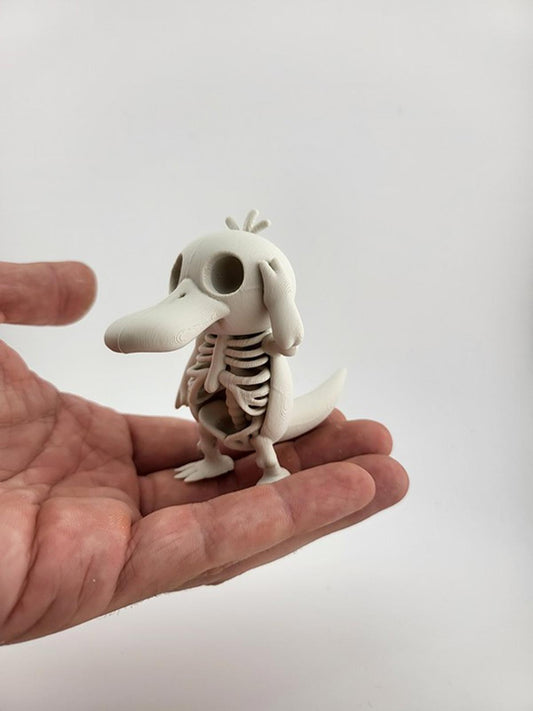 Psyduck Fossil Skeleton Figure - Spooky Cute Pokémon Halloween Decor