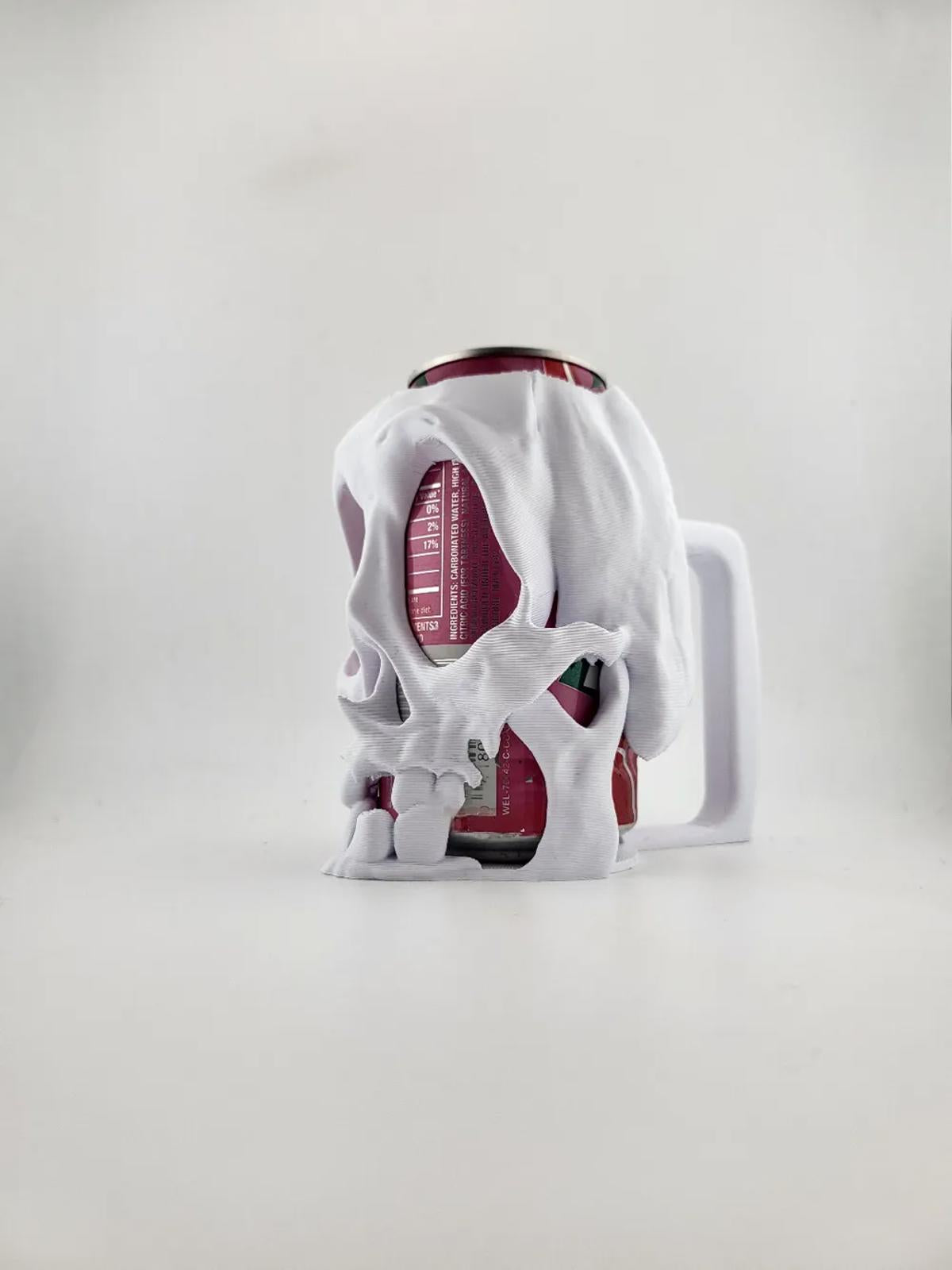 Orc Skull Can Cooler - Fantasy Tusk Drink Holder 