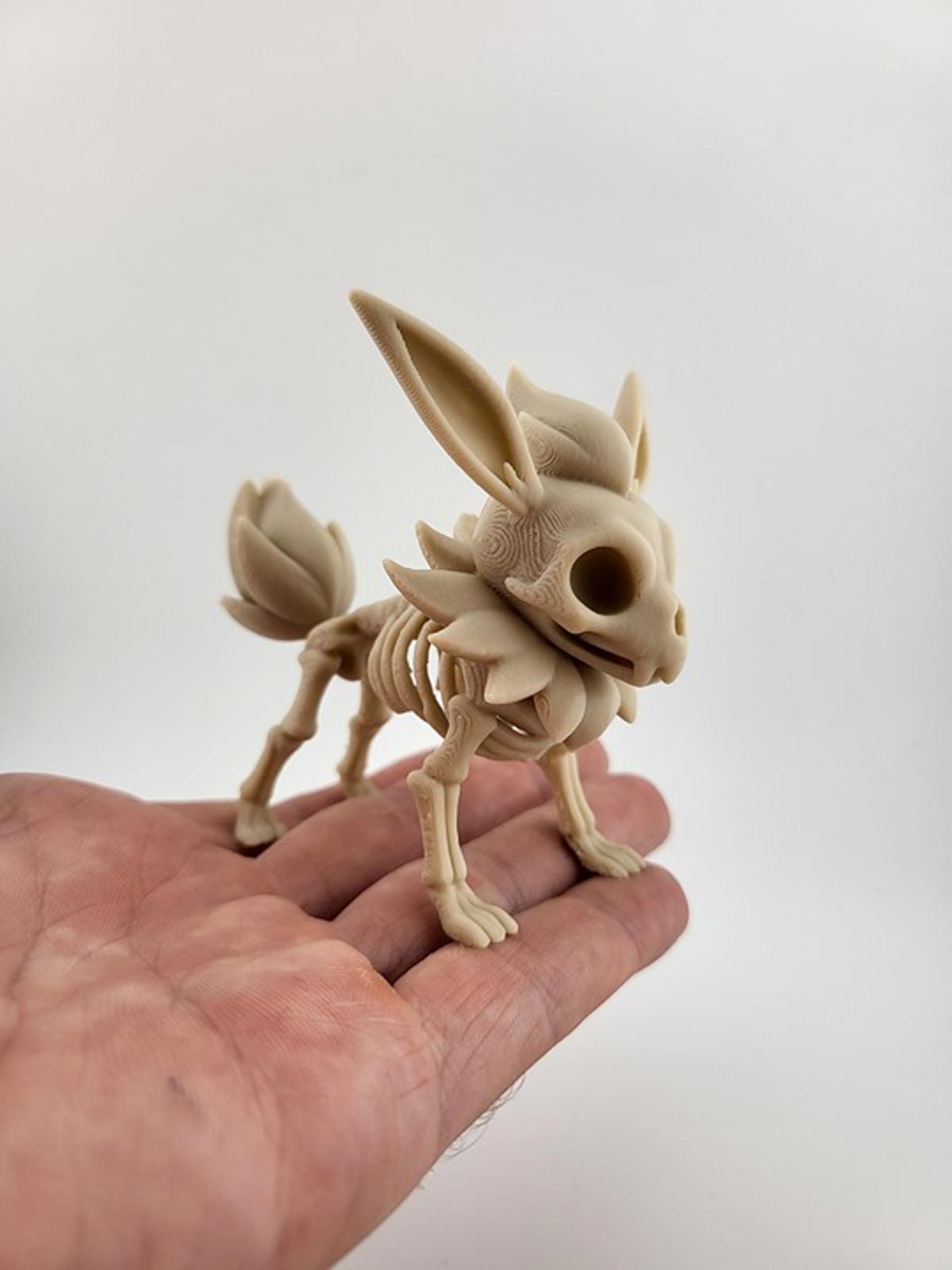Flareon Ember Skeleton Figure - Spooky Pokémon Halloween Horror