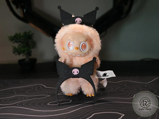 LABUBU Kuromi Headband – 3D Printed Doll Accessory with Tag Loop Feature