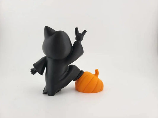 Rock Your Soul! Grim Reaper & Pumpkin Halloween Skeleton Figure My Store