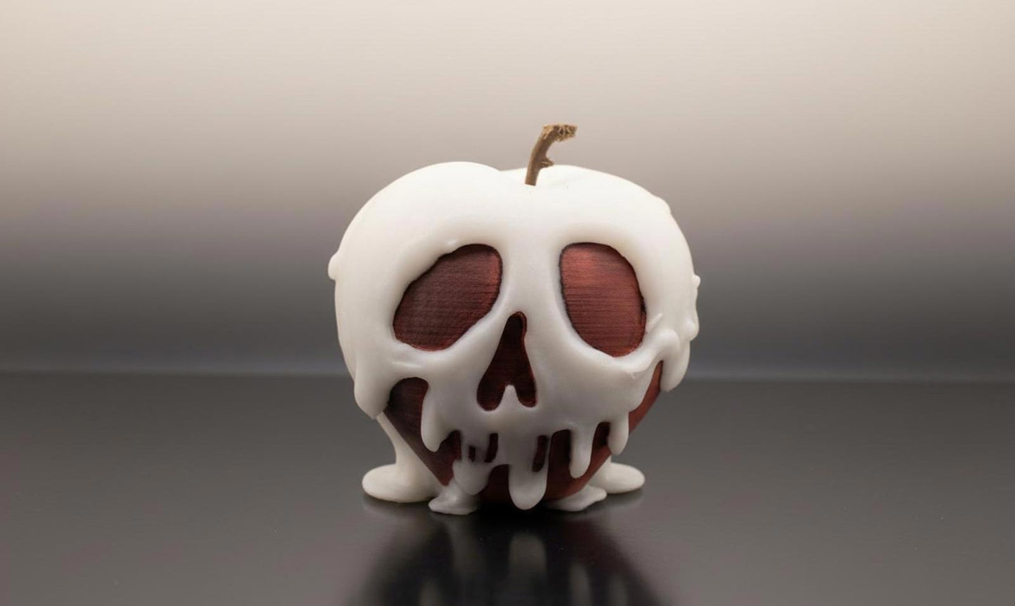 Glow in the Dark Poison Apple Skull - Snow White Halloween Prop Decor