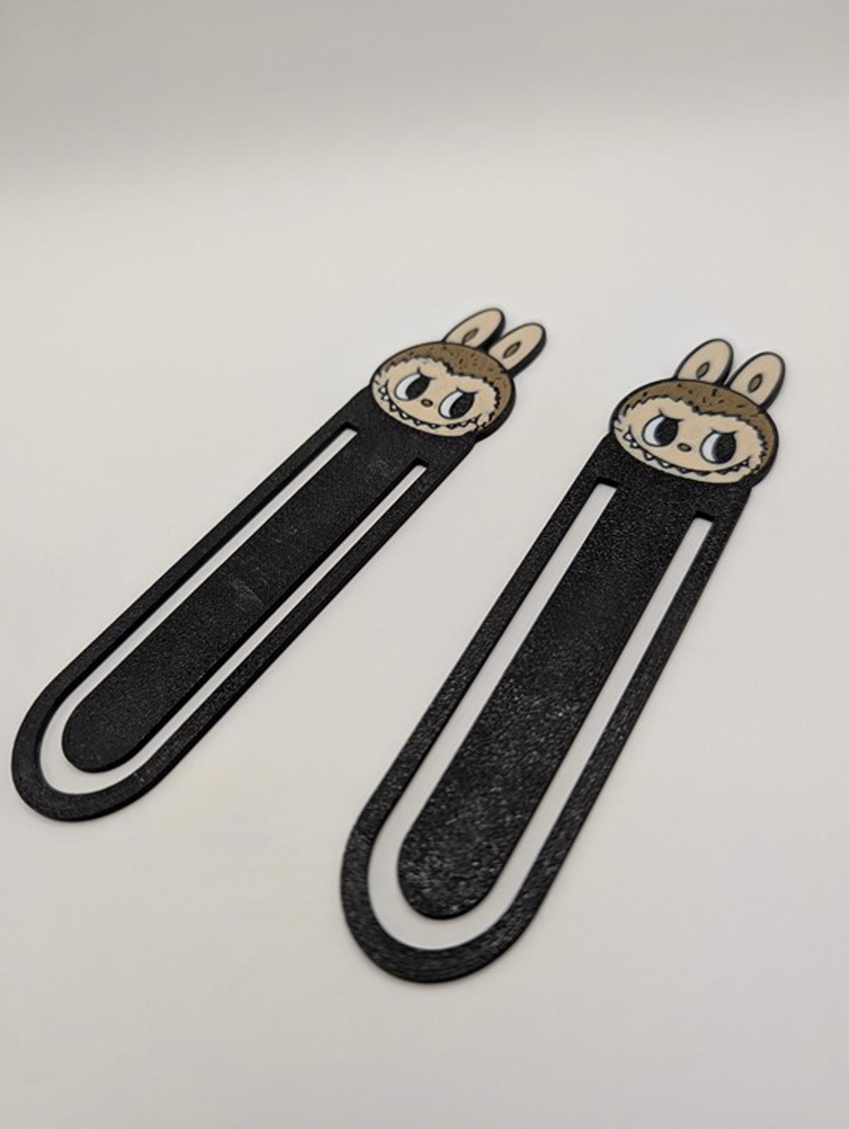 LABUBU Bookmarks - Set of 2 Cute Collectible Page Holders 3D Printed