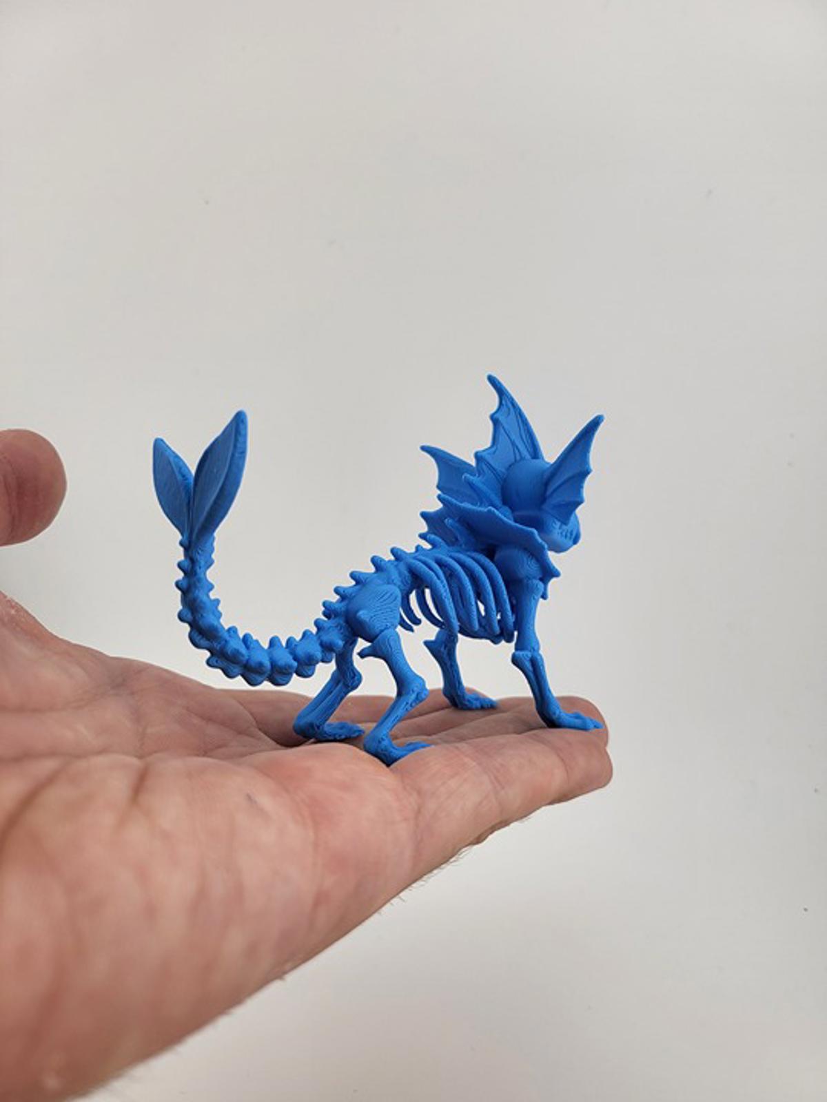 Vaporeon Aquatic Skeleton Figure - Spooky Pokémon Halloween Splash