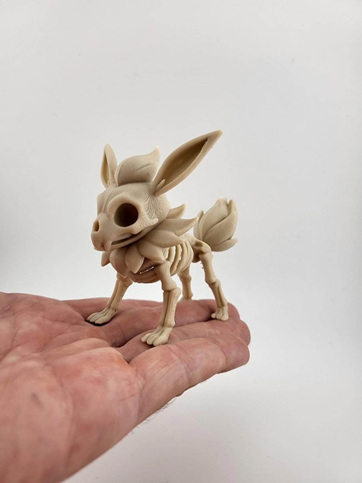 Flareon Ember Skeleton Figure - Spooky Pokémon Halloween Horror