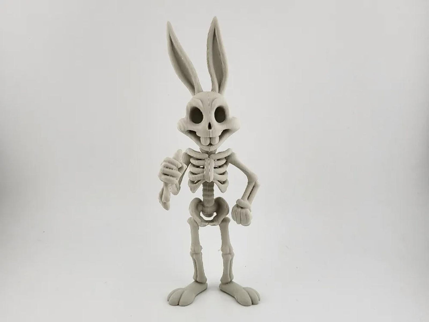 Bugs Bunny Skeleton Figure - Spooky Cartoon Horror