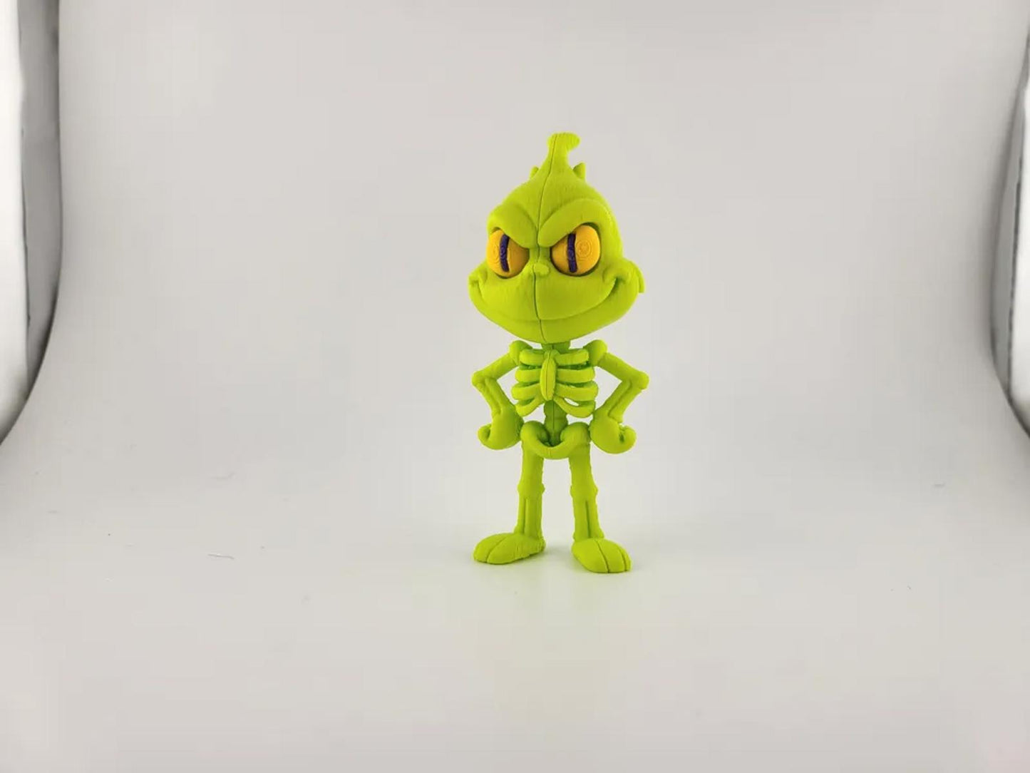 Mean Grinchy Christmas Monster - Funny Anti-Christmas Decor 