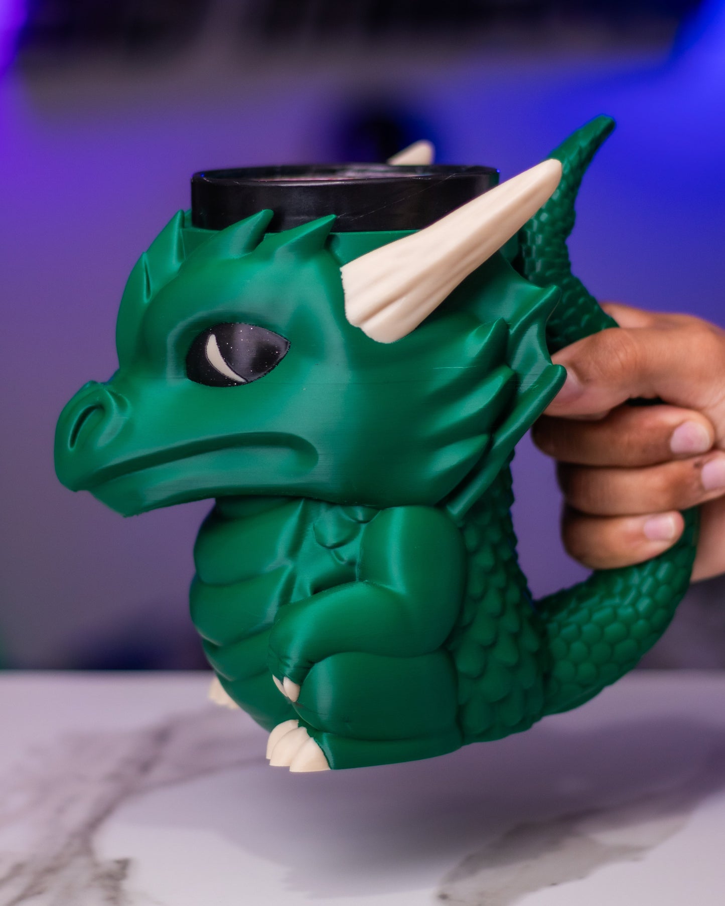 Dragon Ice Cream Pint Holder - Mythical Dessert Companion 