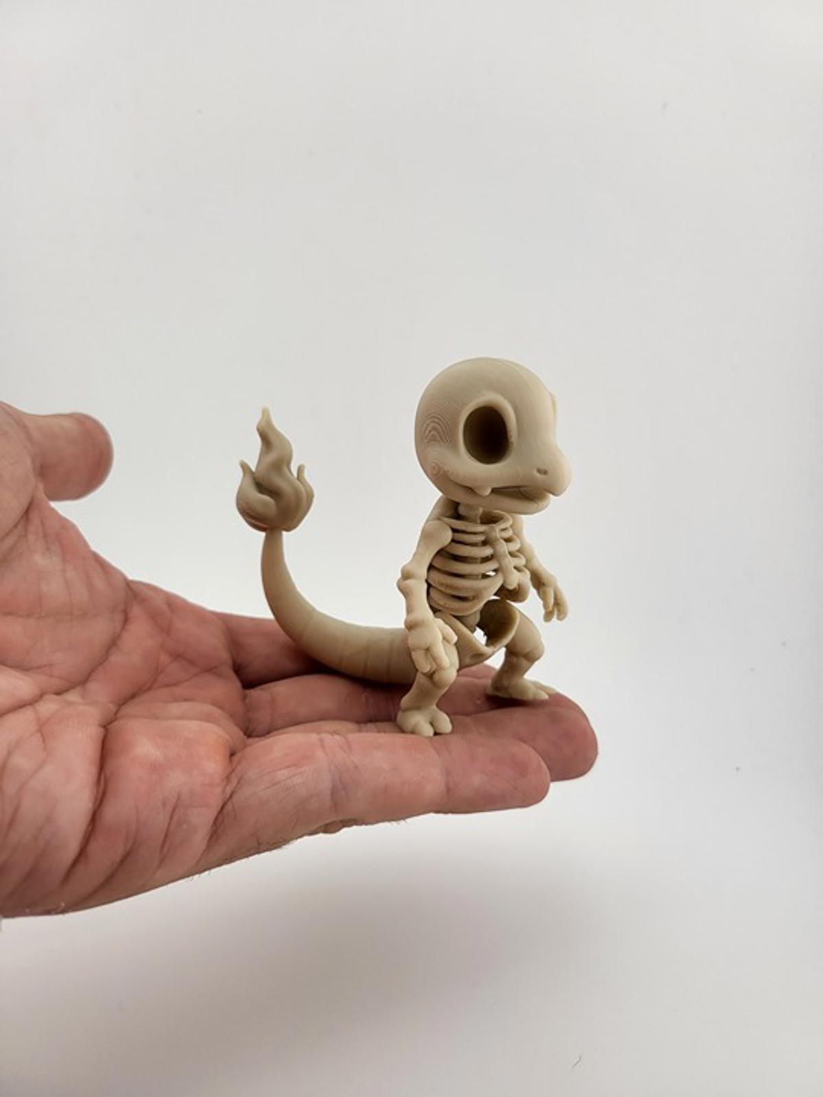 Charmander Skeleton Figure - Spooky Pokémon Halloween Horror
