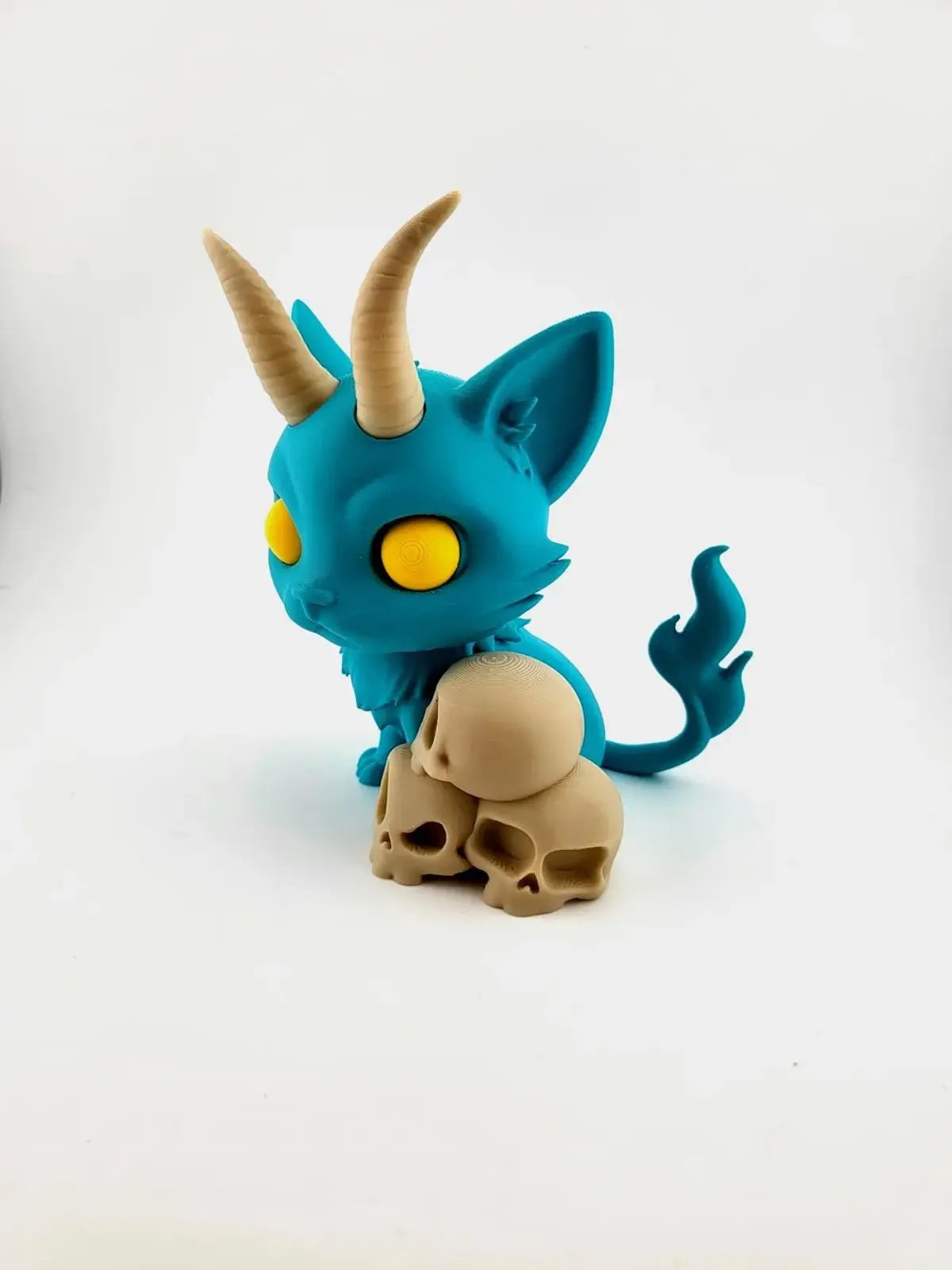 Hell Kitty Supreme Demon Cat Figure with Skulls - Halloween Horror Decor My Store