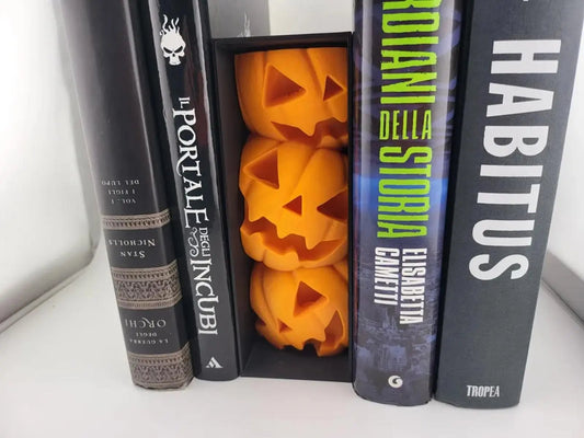 Pumpkin Patch Book Nook - Spooky Halloween Bookshelf Decor Precurs0rPrints