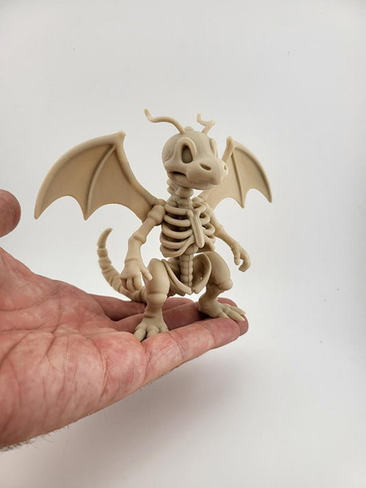 Dragonite Fossil Skeleton Figure - Pokémon Collectible  3D Printed
