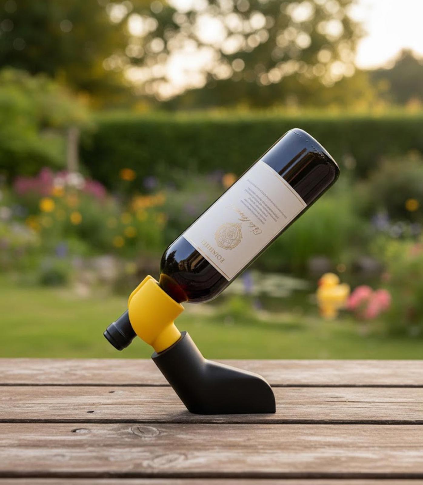 The Brick Wine Holder - Playful Balancing Bottle Stand 