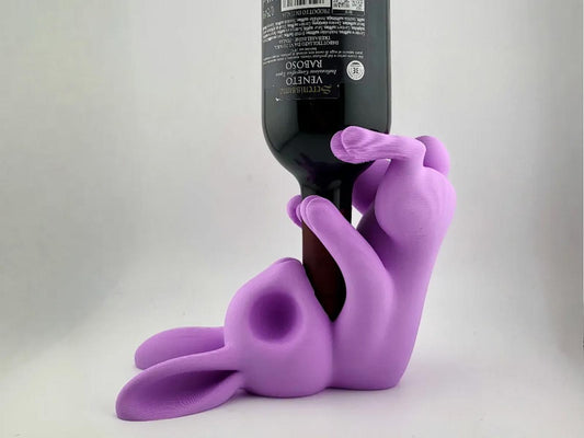 Tipsy Bunny Wine Holder - Funny Halloween Party Bar Decor