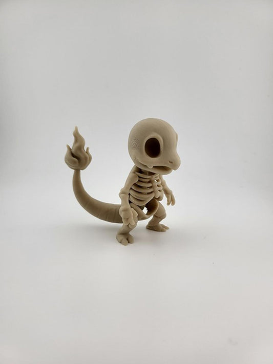 Charmander Skeleton Figure - Spooky Pokémon Halloween Horror