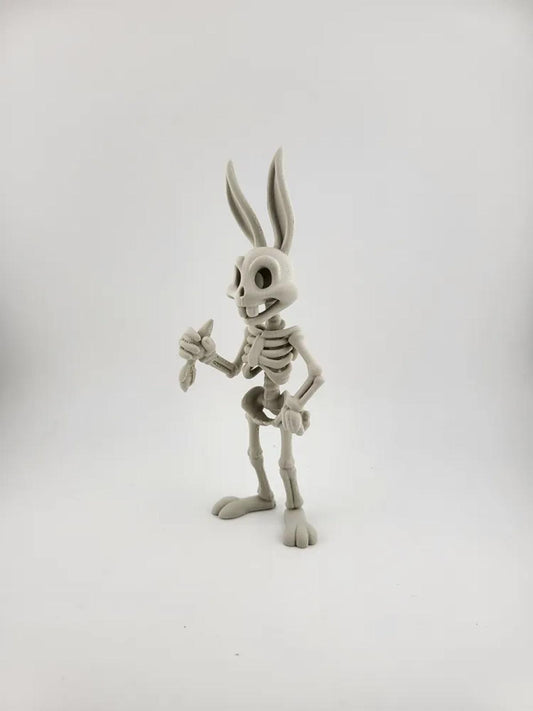 Bugs Bunny Skeleton Figure - Spooky Cartoon Horror