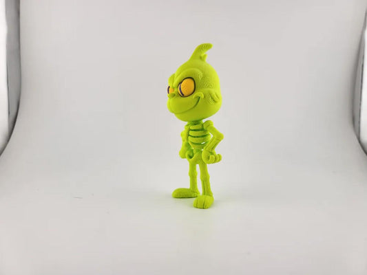 Mean Grinchy Christmas Monster - Funny Anti-Christmas Decor 