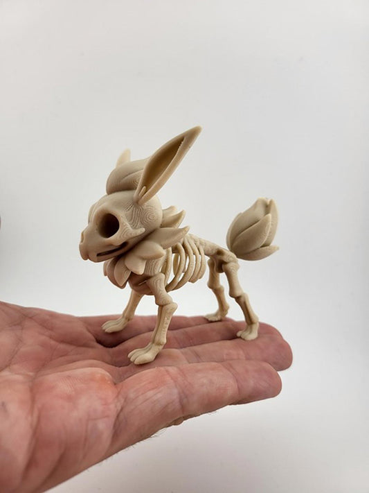 Flareon Ember Skeleton Figure - Spooky Pokémon Halloween Horror