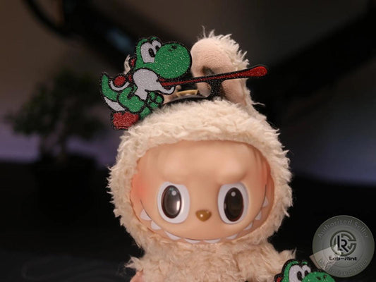 Labubu Yoshi Cosplay Headband – Mario-Inspired 3D Printed Accessory
